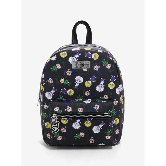 Hunter X Hunter Chibi Characters All Over Print Mini Backpack With Bag Charm NEW main image 9
